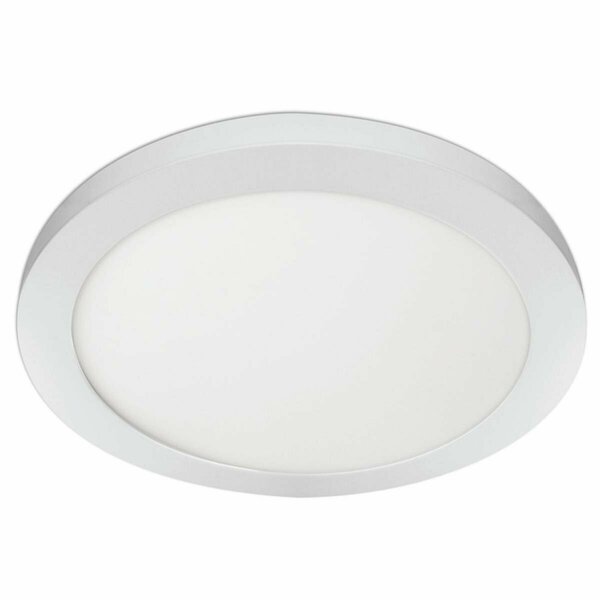 Cling 74212-6WY 15 in. Round 41K Edge LED Light, White CL3258536